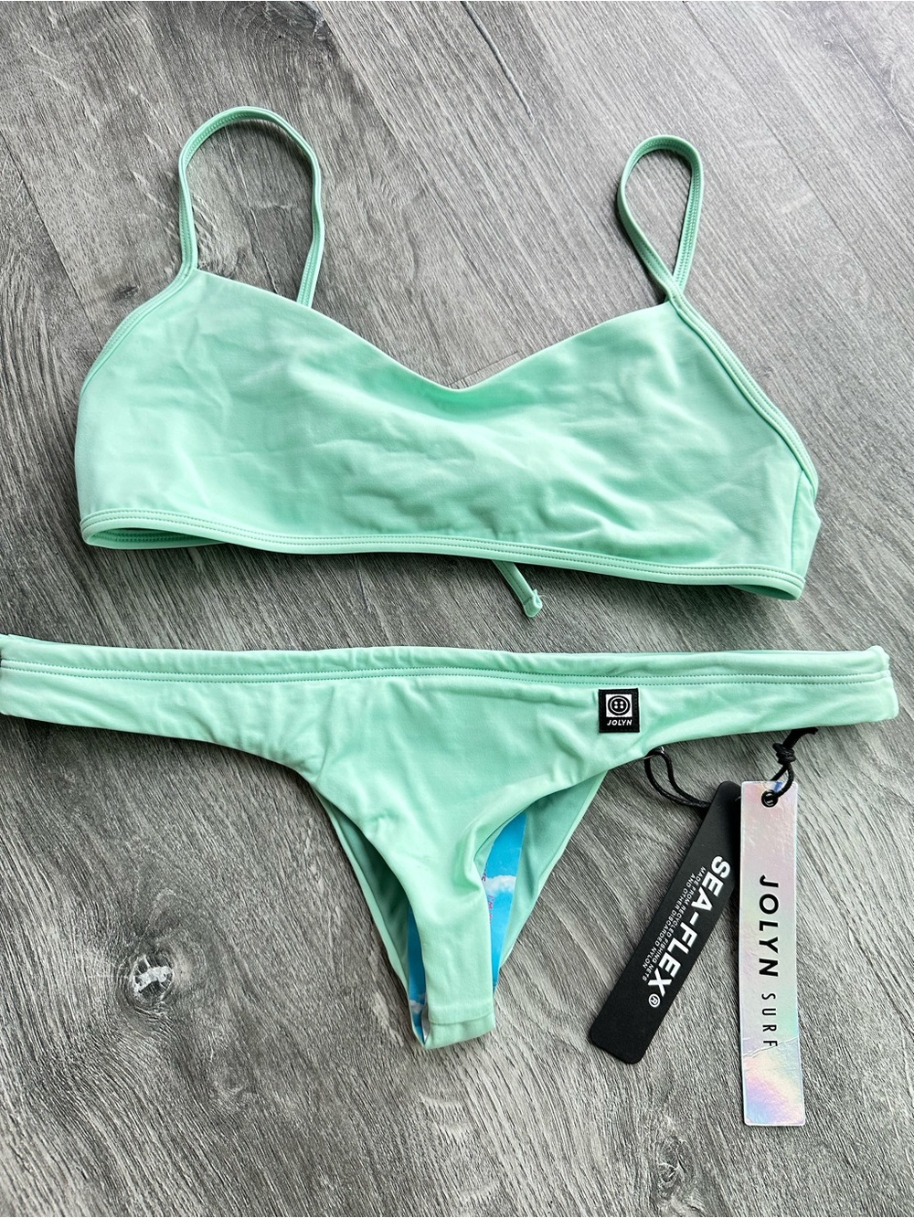 Jolyn Clothing Sea-Flex Mint Green Bikini Set